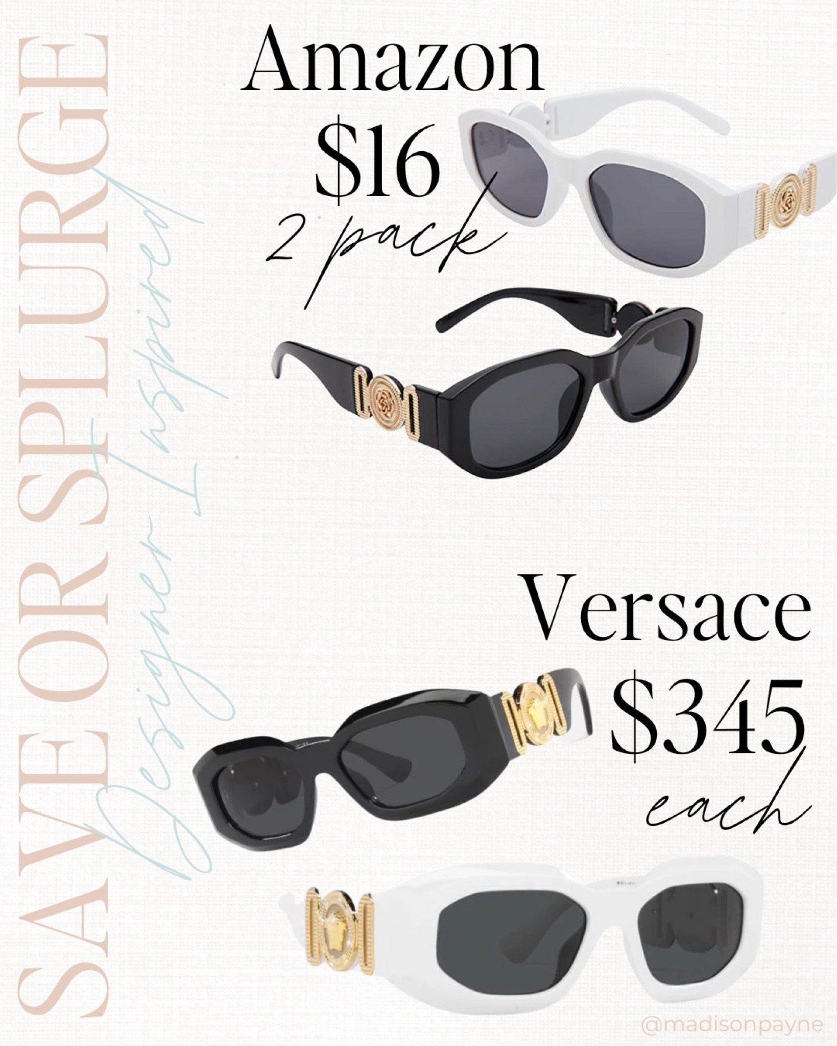 Look for less!✨🤎Click below to shop the post!

Madison Payne, Save vs Splurge, Budget Fashion, Affordable 


#LTKunder50 #LTKSeasonal #LTKunder100