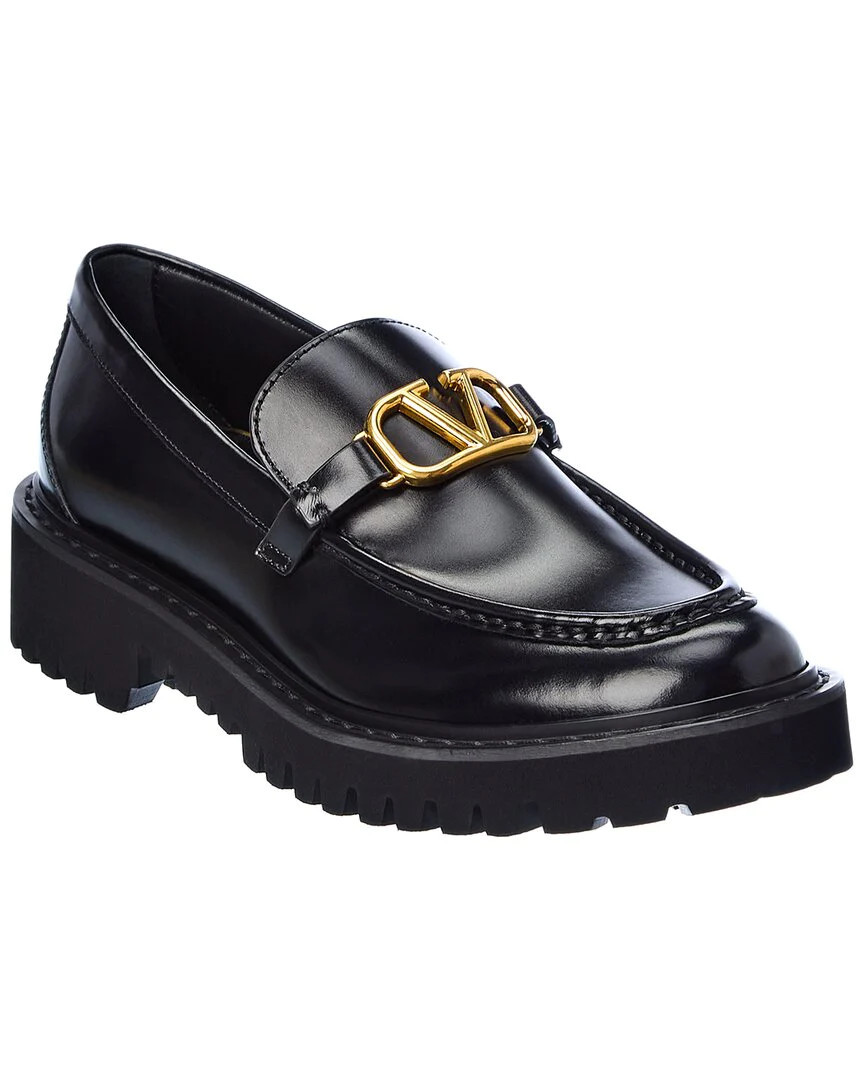 Valentino VLogo Signature Leather Loafer | Shop Simon