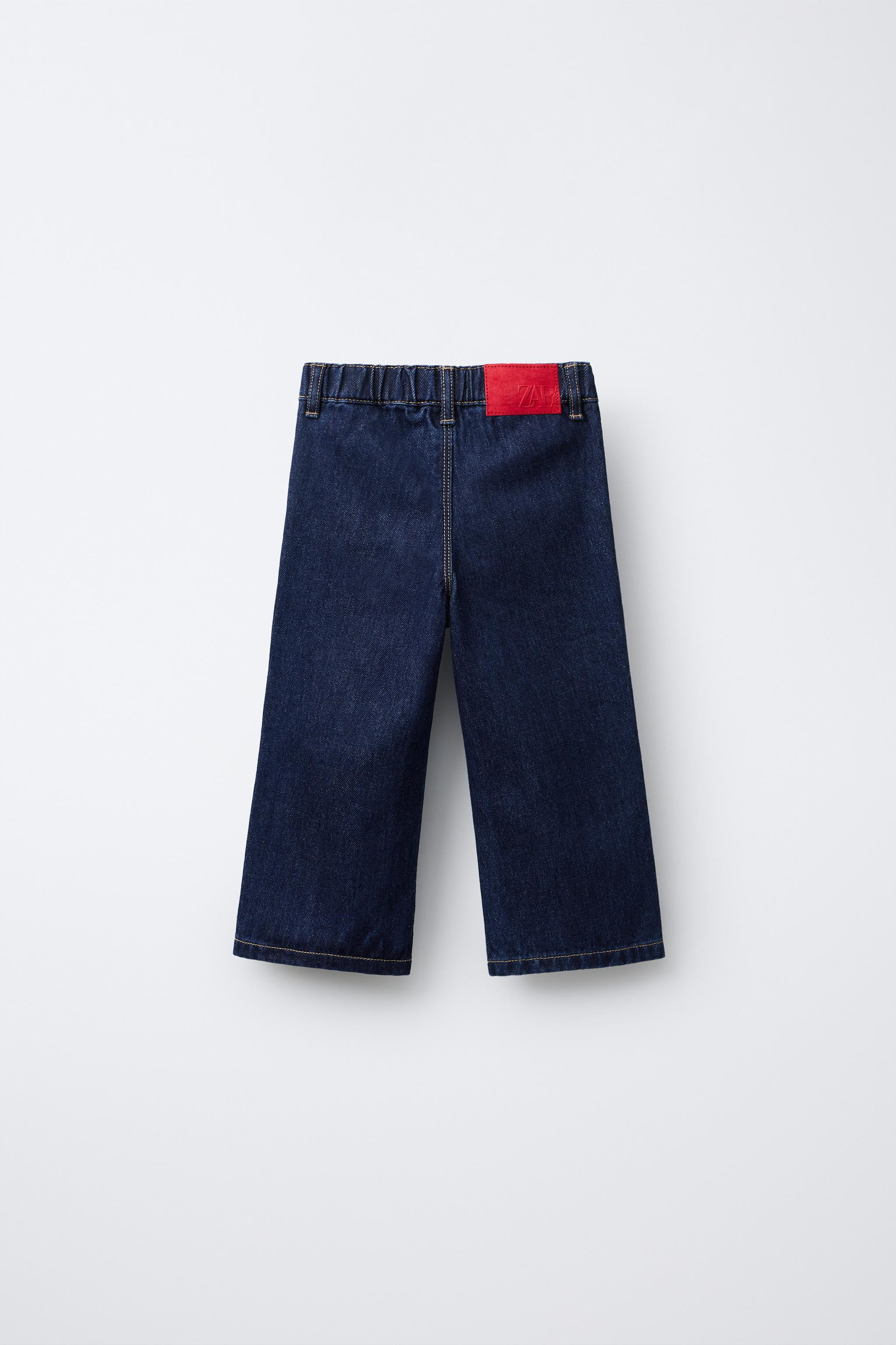 WAVE TRIM POCKET CULOTTE JEANS | Zara US