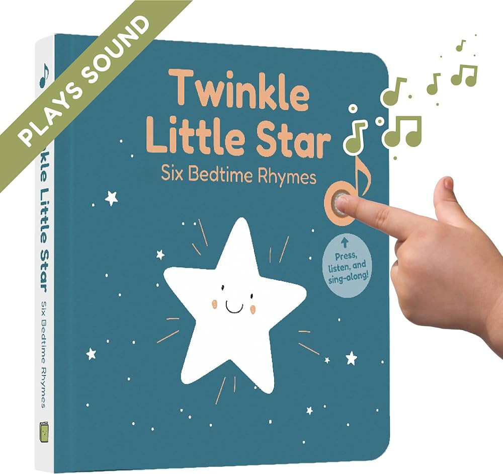 Cali's Books Twinkle Twinkle Little Star Interactive Sound Book for 1 Year Old - Music Book for B... | Amazon (US)