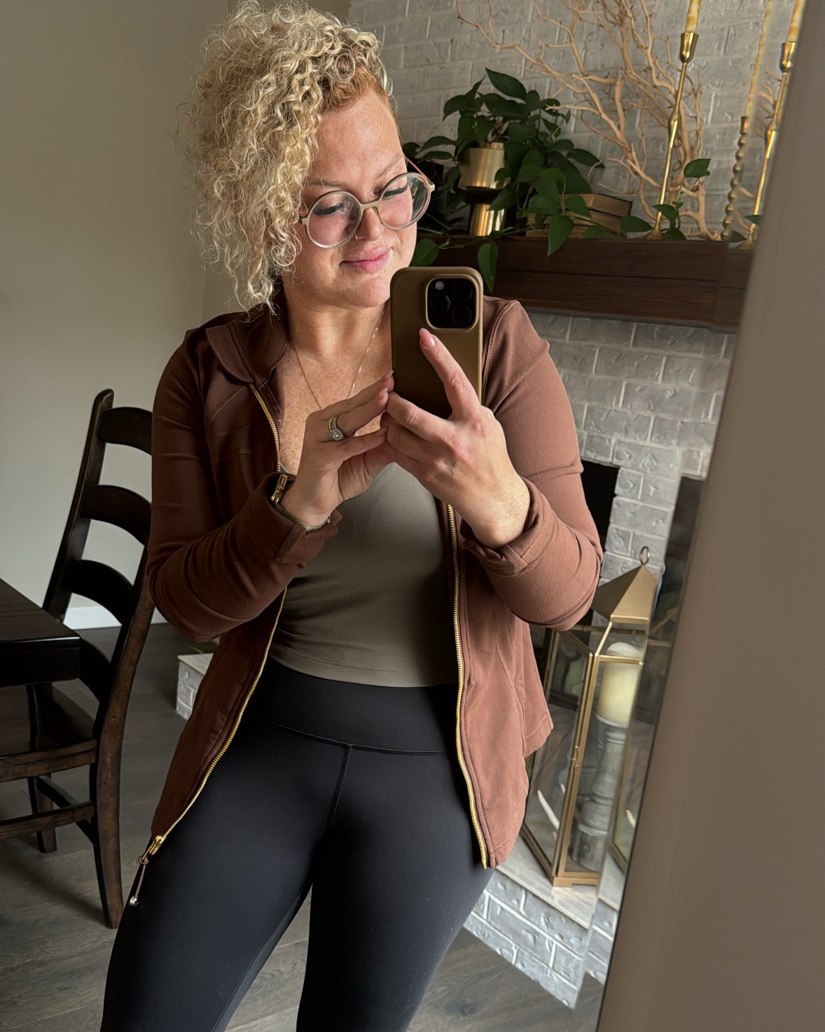 By far some of my favourite lounge wear, workout gear, AND workwear. 

These cropped tanks are my new favourite. They have a built-in bra with removable pads, and a pretty low v-neck. Your size is dependent on your chest size, although this tank technically only comes in A-B cup sizing, I sized way up to fit into this one as my chest usually a D. I’m in a size 12 to fit my chest size. I’ve also linked the tank for C-D cups 

This Define Jacket I wear to work, lounging around the house or pot workout! I love love love them! I’m wearing an 8. This colour is no longer available. 

As always, im wearing my favourite Wunder Train High-rise but these are in the 28”, I usually order the 25” (I’m 5’3), but these ones are quite old  

#LTKfitness #LTKActive #LTKmidsize