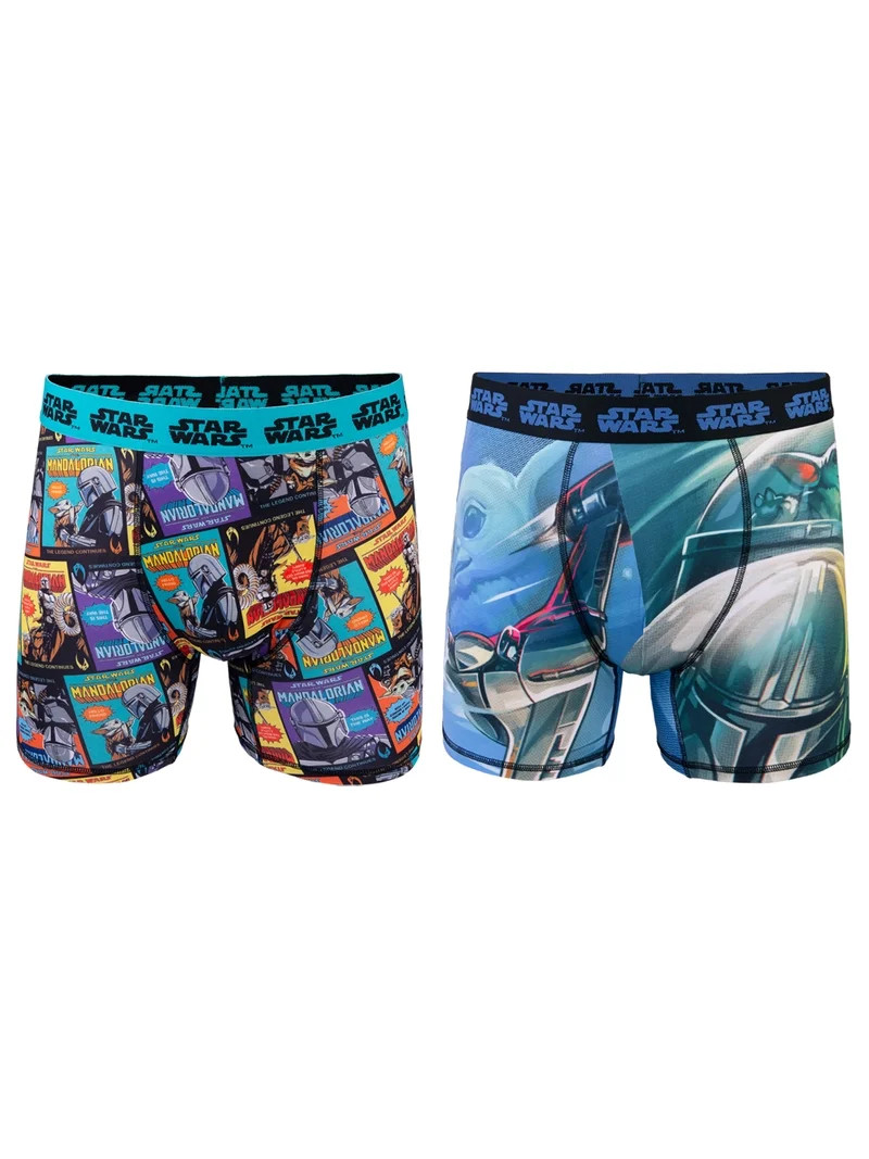 Mandalorian Athletic Poly Boxer Brief, 2-Pack, Sizes S-XL | Walmart (US)