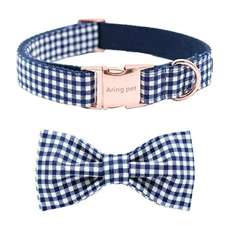 ARING PET Bowtie Dog Collar Adjustable Collars with Bow Tie for Dogs Small Medium Large | Walmart (US)