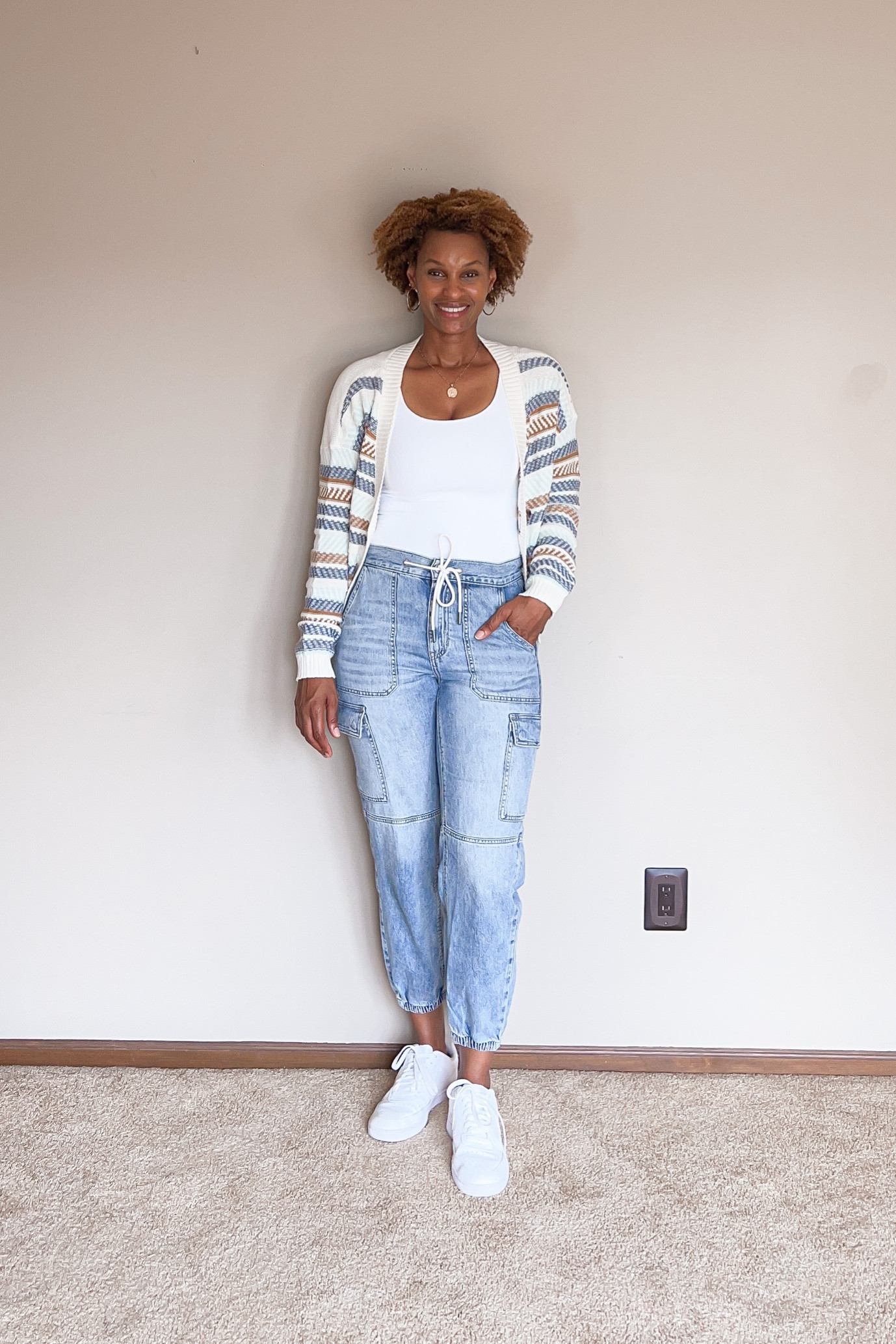 A simple cardigan helps me turn one of my summer favorites into an easy fall outfit. 

#LTKstyletip #LTKover40 #LTKSeasonal