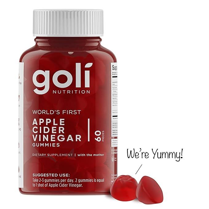 Goli Nutrition World's First Apple Cider Vinegar Gummy Vitamins, 1 Pack - (60 Count, Organic, Veg... | Amazon (US)
