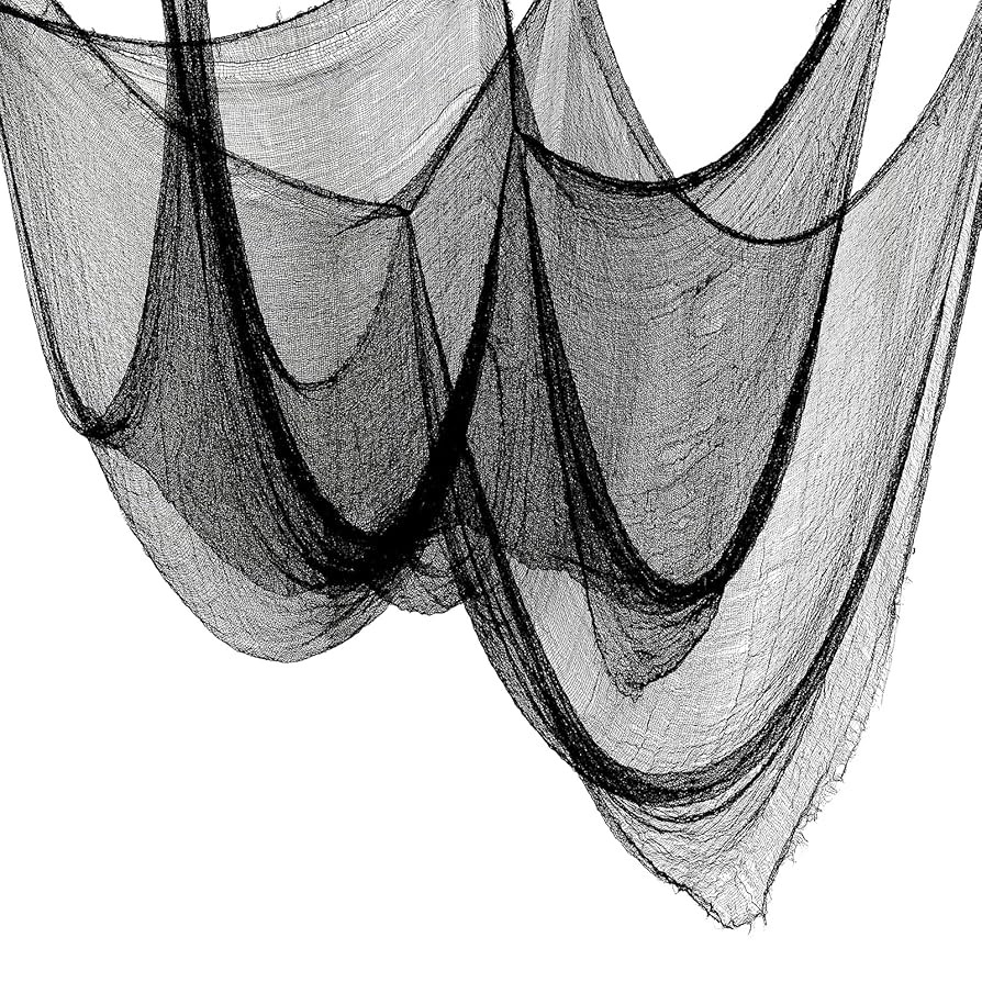 5Pcs Halloween Creepy Cloth Black 30×72inch - Halloween Decorations Clearance - Creepy Spooky Ha... | Amazon (US)