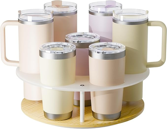 Rotatable Lazy Susan Stanley Organizer for Kitchen Cabinets, Stanley Tumbler Holder, Convenient f... | Amazon (US)