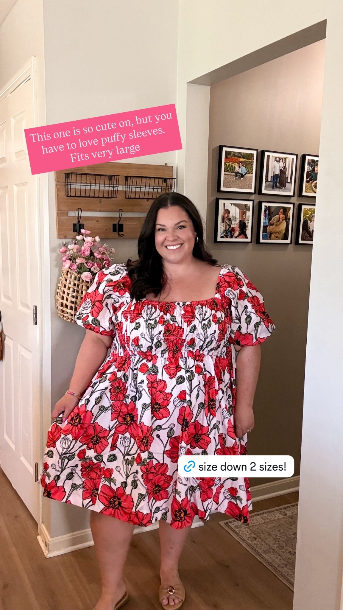 This one is so cute on, but you have to love puffy sleeves. Fits very large!

#LTKSeasonal #LTKootd #LTKPlusSize