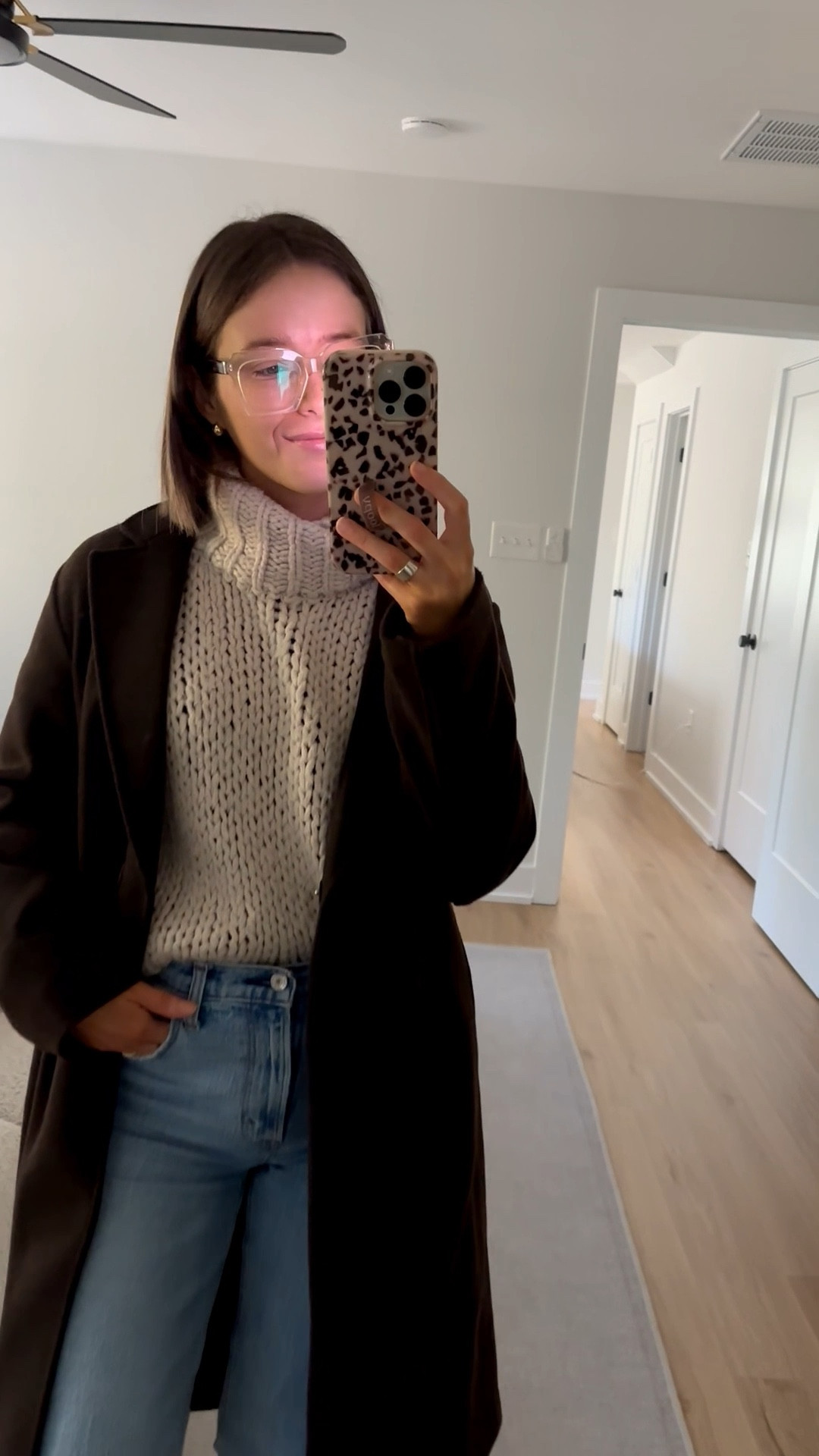 Pink Lily chunky knit oversized turtleneck sweater (Caitlin coving x pink Lily) from a few years ago but so warm and cozy! Linked similar 

H&M chocolate brown tie belt trench coat xs tts

Abercrombie ultra high rise 90s straight jeans 25r tts 

Adidas Handball Spezial shoes in aluminum - these run BIG!! I’m typically a 7.5 and these are a 6

Gold jewelry, gold necklace, gold chain, necklace stack, initial necklace, Melinda Maria jewelry, good rings, ring stack, gold hoops, gold earrings, adidas, outerwear, basics, no show socks, wide leg jeans, cuffed jeans, brown belt, gold buckle belt 


#LTKSaleAlert #LTKootd #LTKHoliday