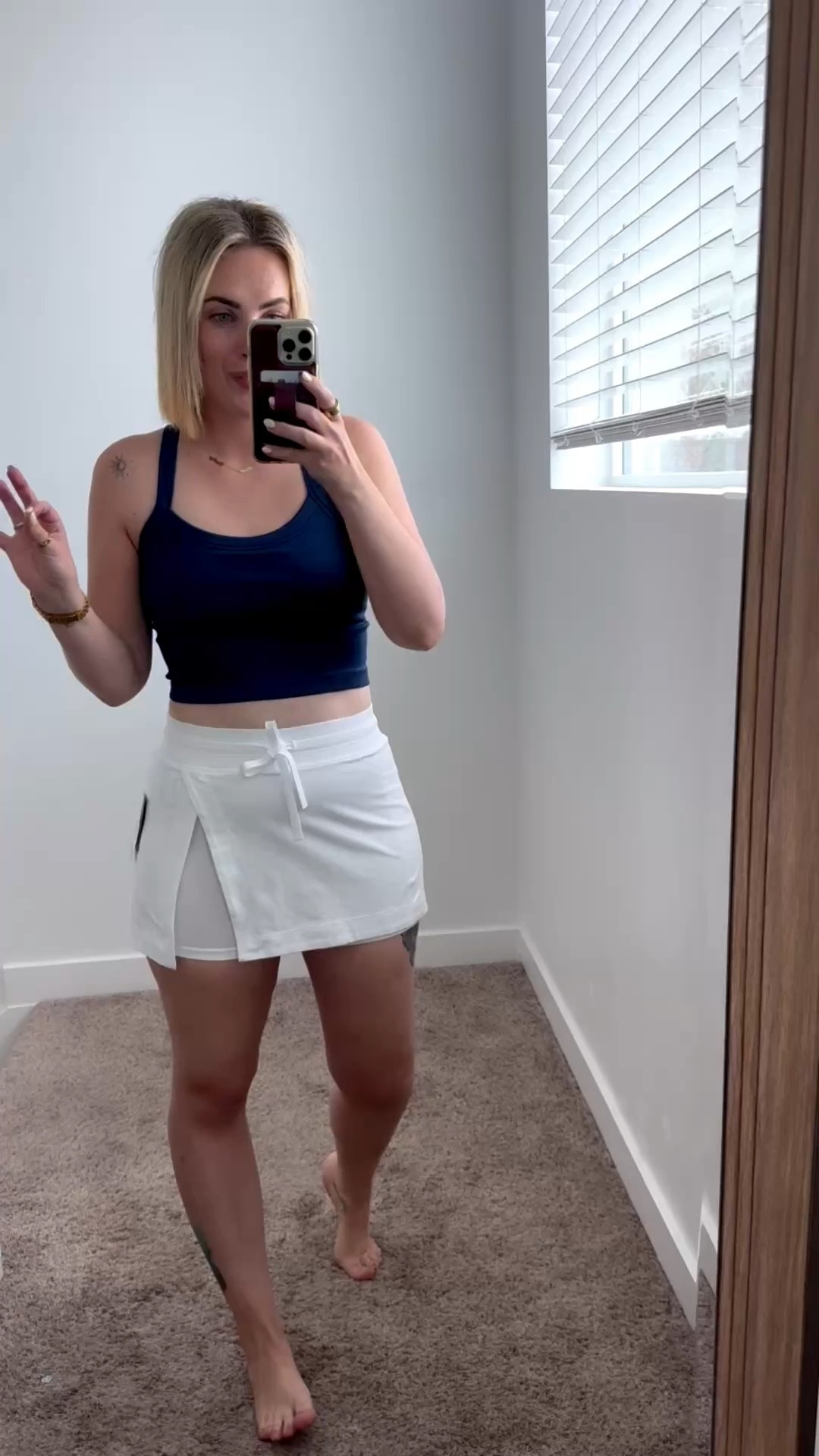 Comes in such cute colors! If you plan on buying the white and are between sizes, I suggest sizing up in the white so the shorts underneath are a little looser and not so see through! I’m in a small here but will be returning for a medium  

#LTKootd #LTKmomlife #LTKgrwm