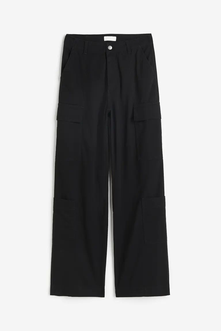 Cargo Pants - Black - Ladies | H&M US | H&M (US)