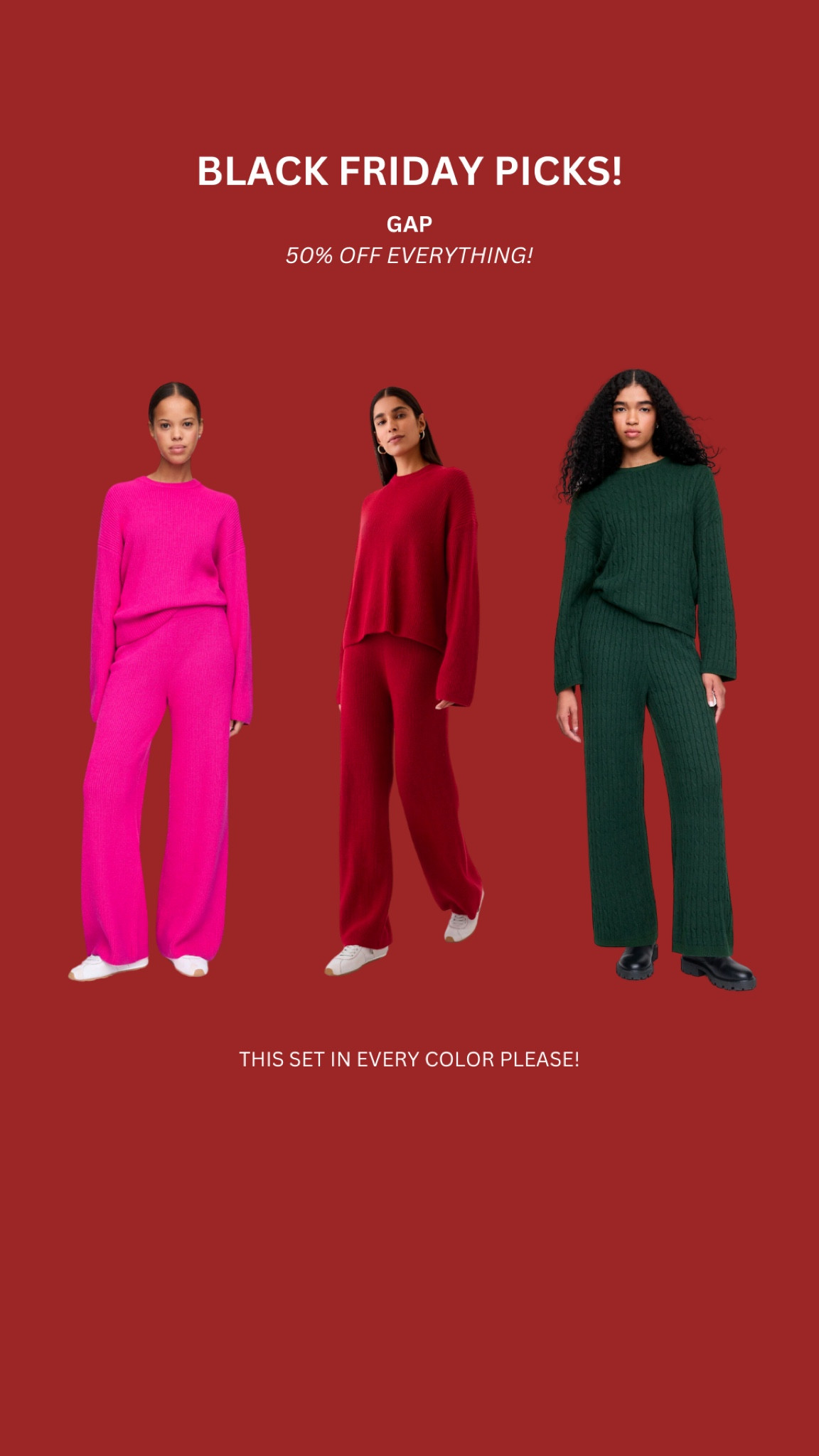 Gap Black Friday picks! 50% off everything!

#LTKSaleAlert #LTKFindsUnder50 #LTKHoliday