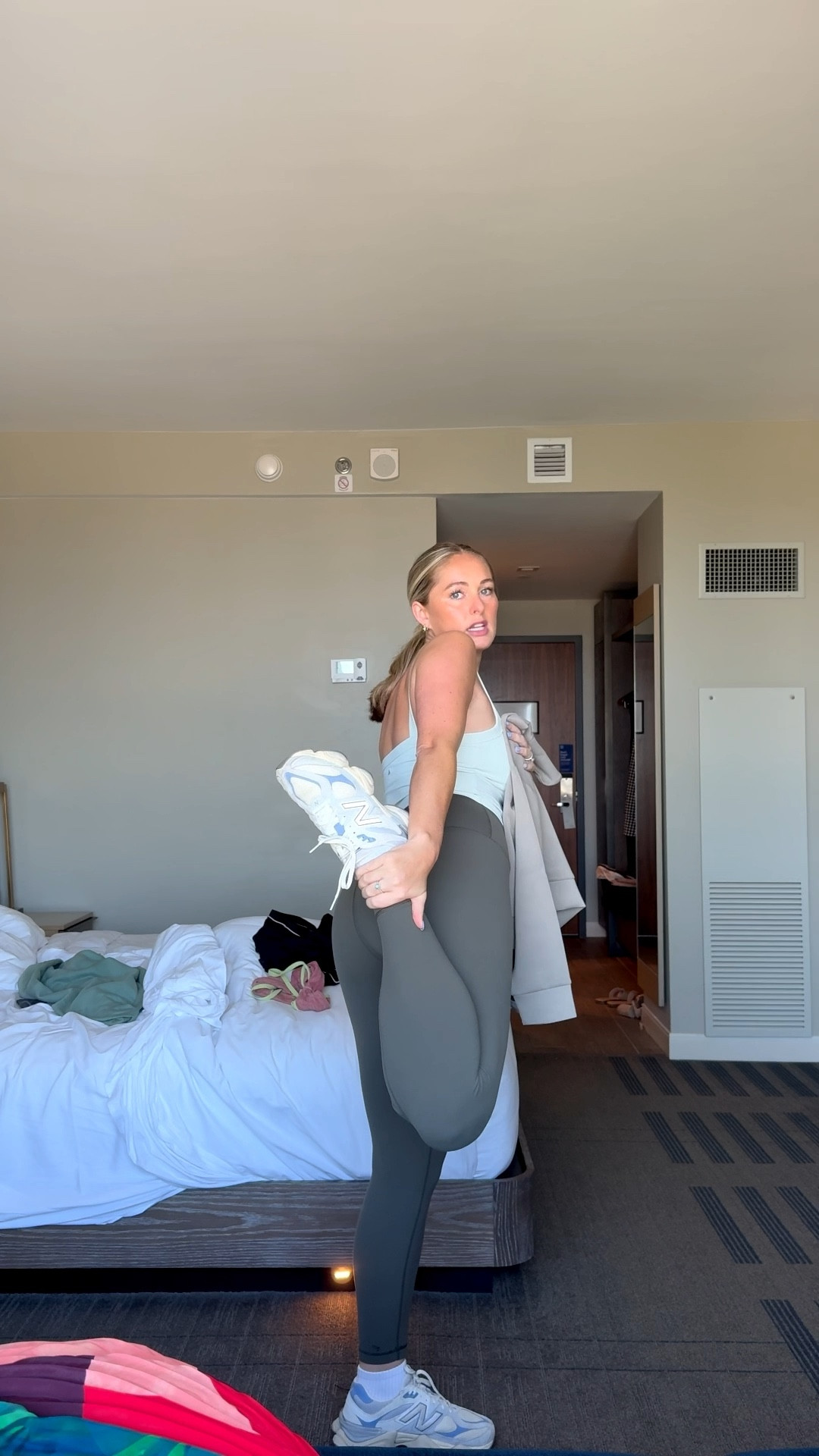 My favorite fall transition workout set! Also linked my favorite sneakers and socks! 

#LTKActive #LTKCon #LTKStyleTip