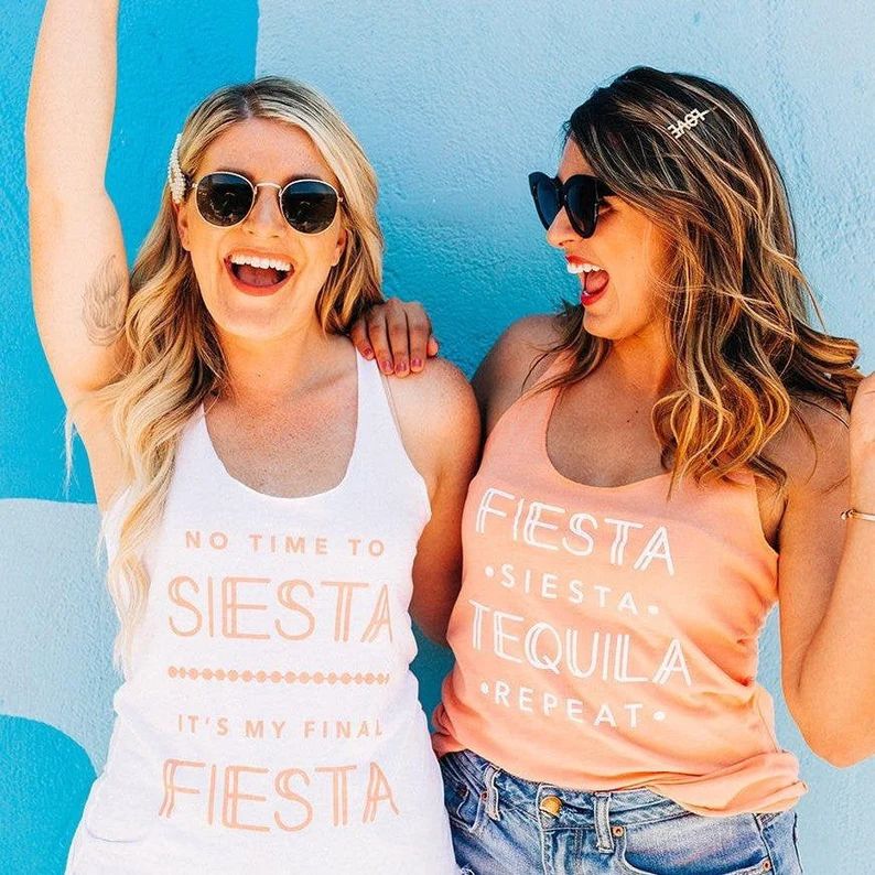 Final Fiesta Bachelorette Party Shirts  – Mexican Bachelorette Party Favors – Fiesta Bridesma... | Etsy (US)