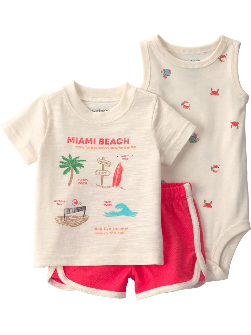 Carter's Child of Mine Baby Boy, 3-Piece, Sizes 0/3-24 Months | Walmart (US)