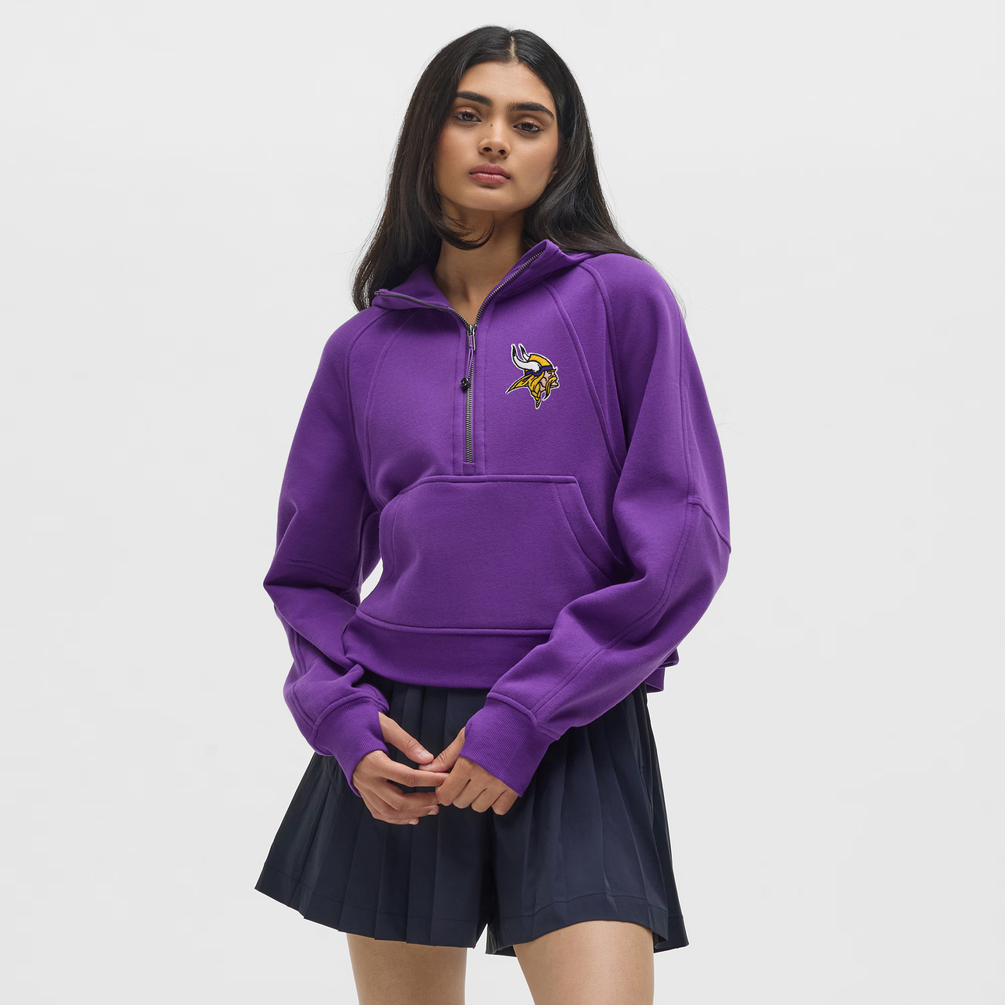 Minnesota Vikings lululemon Women's Scuba Oversized Half-Zip Hoodie - College Purple | Fanatics