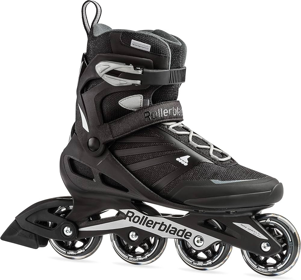 Rollerblade Zetrablade Men's Adult Fitness Inline Skate, Black and Silver | Amazon (US)
