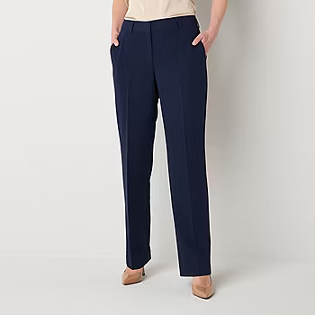 Worthington Curvy Fit Straight Trouser - JCPenney | JCPenney