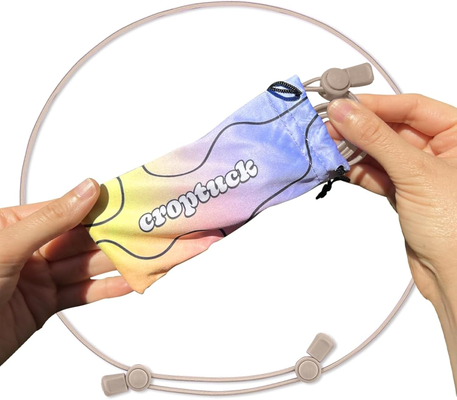 Croptuck Original Adjustable Crop Tuck Waist Band Tool for Tucking Shirt and Sweater Top Size | Amazon (US)