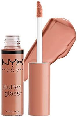 NYX PROFESSIONAL MAKEUP Butter Gloss - Madeleine, Mid-Tone Nude | Amazon (US)