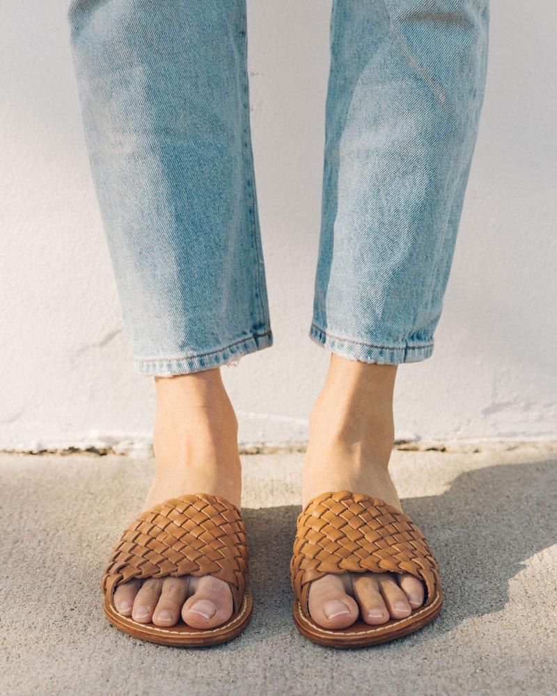 Woven Leather Sandal | Soludos