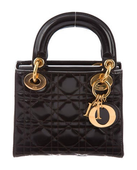 Christian Dior Vintage Mini Lady Bag Brown | The RealReal
