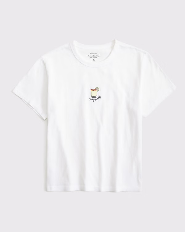 Women's Short-Sleeve Spicy Margarita Graphic Skimming Tee | Women's Tops | Abercrombie.com | Abercrombie & Fitch (US)