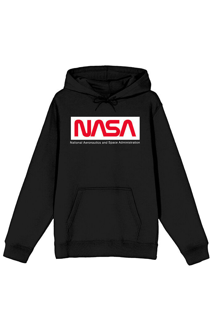 Men's NASA Classic Logo Hoodie in Black - Size Medium | PacSun