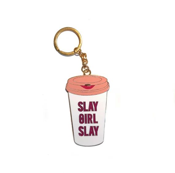 Slay Girl Slay Enamel Key Chain, key ring, key charm,  key ring charm key fob | Etsy (US)