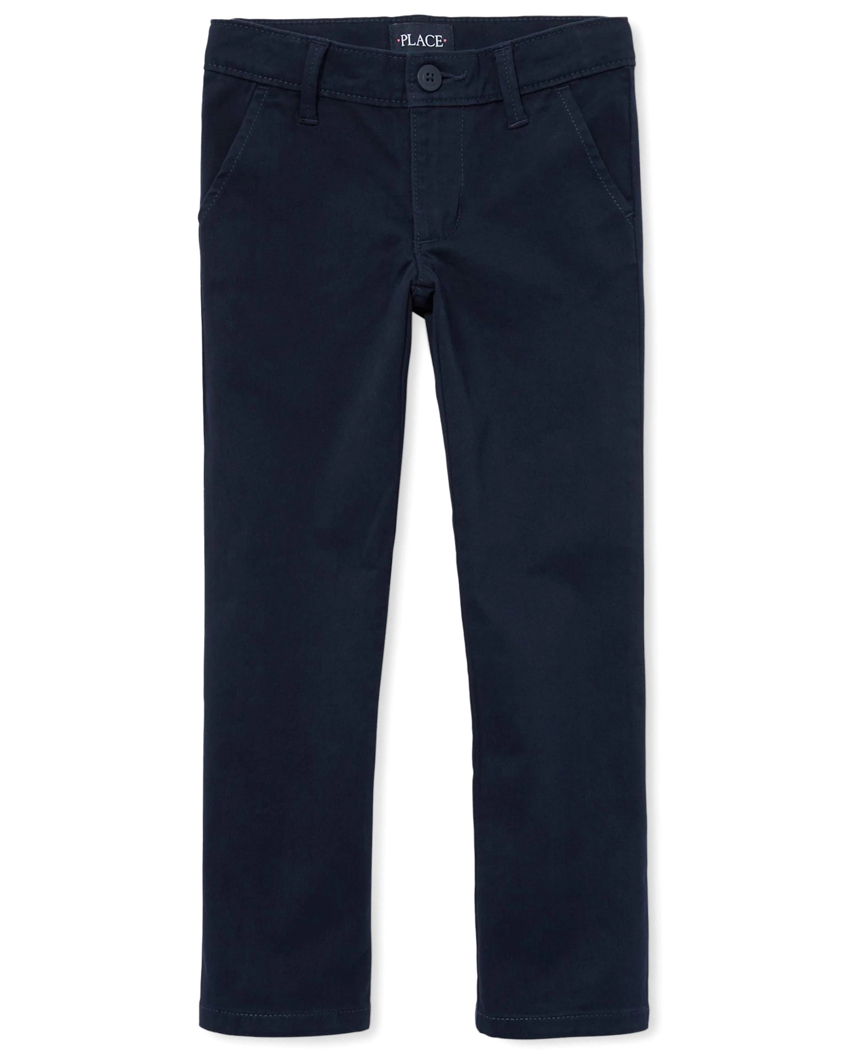 Girls Uniform Skinny Chino Pants - tidal | The Children's Place