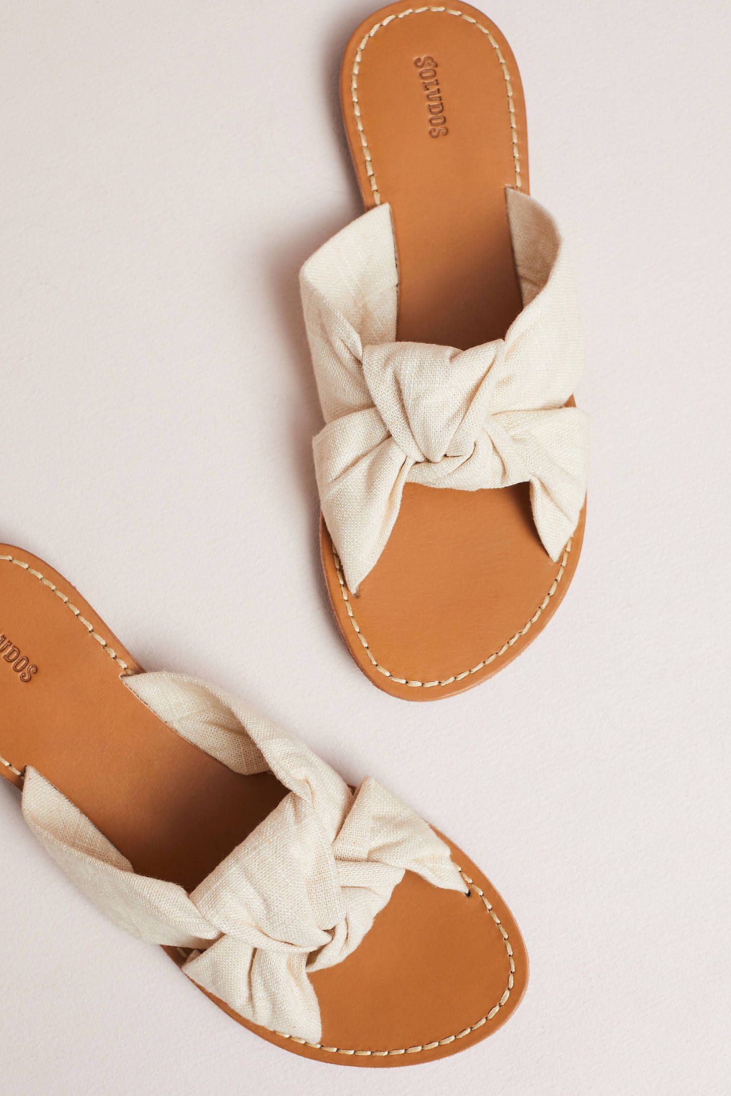 Soludos Knotted Slide Sandals | Anthropologie (US)