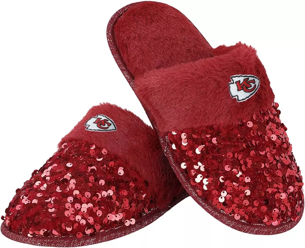 : FOCO Kansas City Chiefs NFL Womens Glitter Low Top