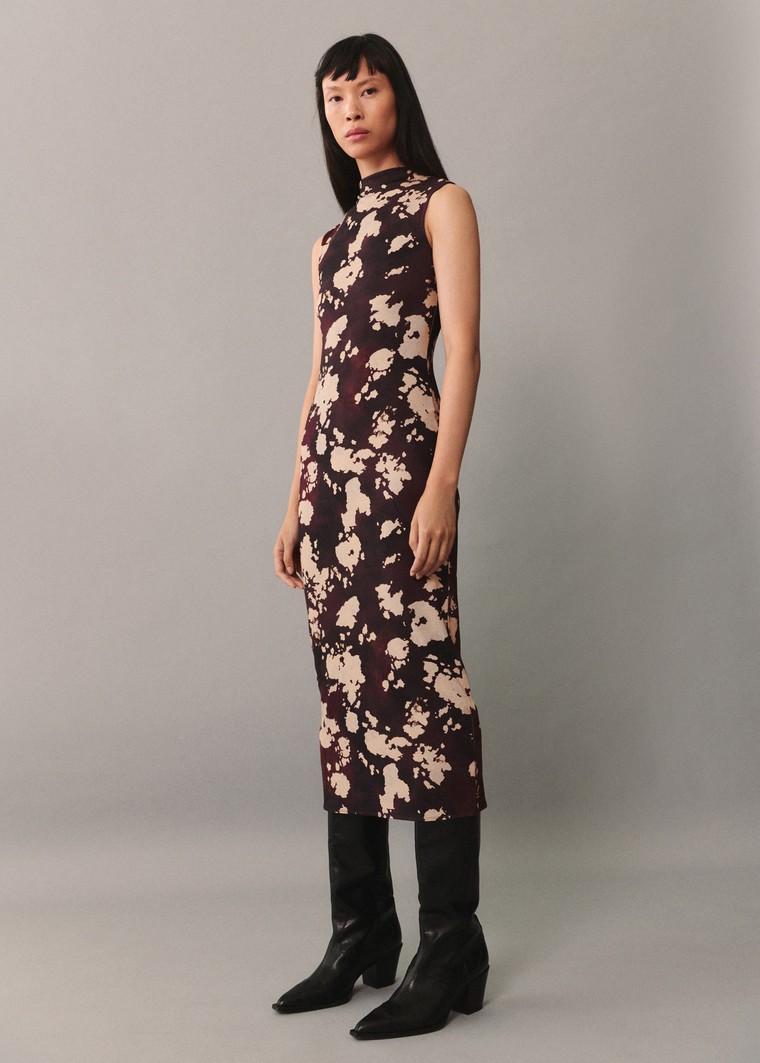 Midi printed dress - Woman | MANGO USA | MANGO (US)