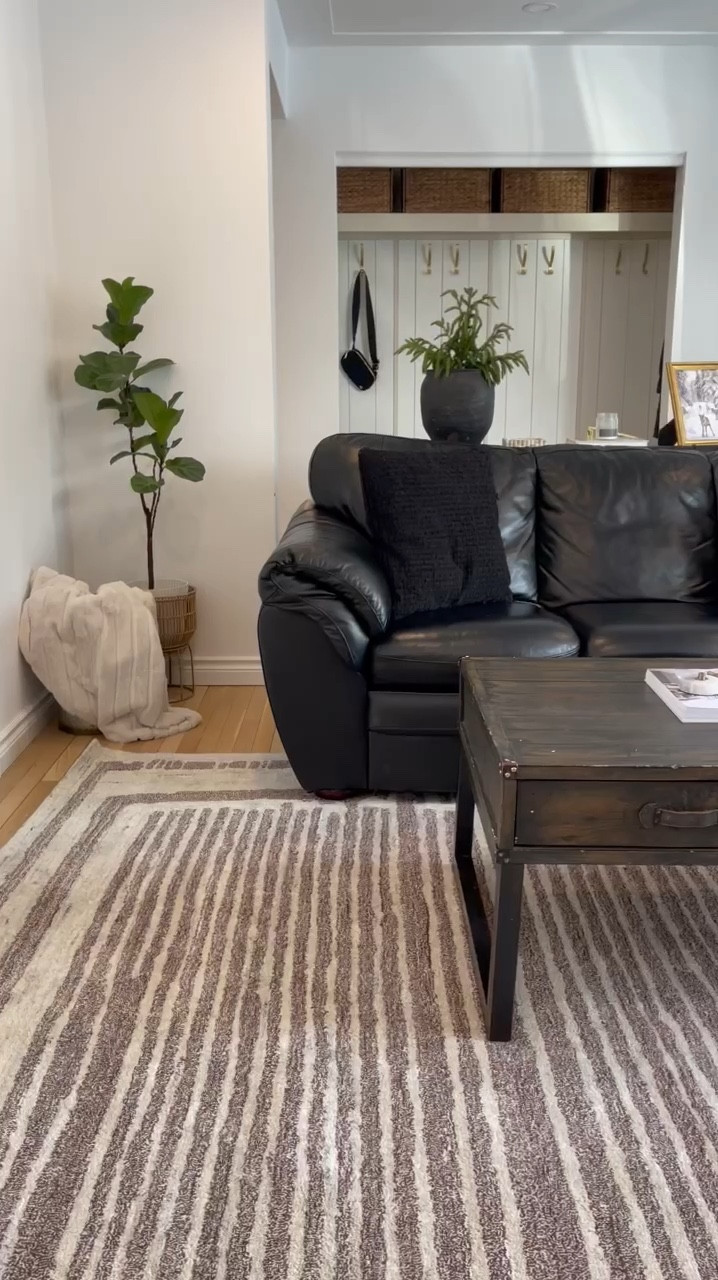 The power of a new area rug! 
This designer inspired wool rug is the perfect neutral addition to your living room! The wool material is super soft and durable = perfect if you have kids & pets! It adds so much warmth, coziness, and texture to our home! Highly recommend! 

Rug Details:
rugsUSA X Kate & Kevin Love 
Villa Southwestern Wool Rug
9x12

GET 20% off with code: SELECT20

Neutral Rug, rugsUSA, designer rug, small house inspo, pretty and practical, boujee on a budget, villa southwestern wool rug, winter refresh, living room, rug refresh, small living room makeover, neutral home decor 