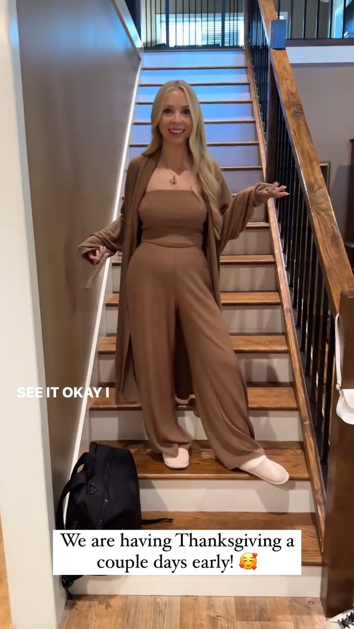 I love this @thefoxykind 3 piece set! It’s so comfortable, I’m wearing an XS. Get 15% off with code KAY15 ☺️

#LTKStyleTip #LTKHoliday #LTKSeasonal