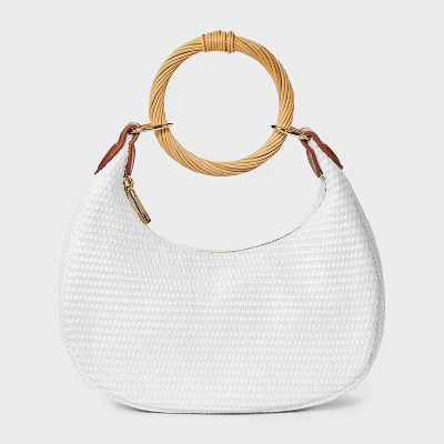 Straw Bracelet Bag - A New Day™ White | Target
