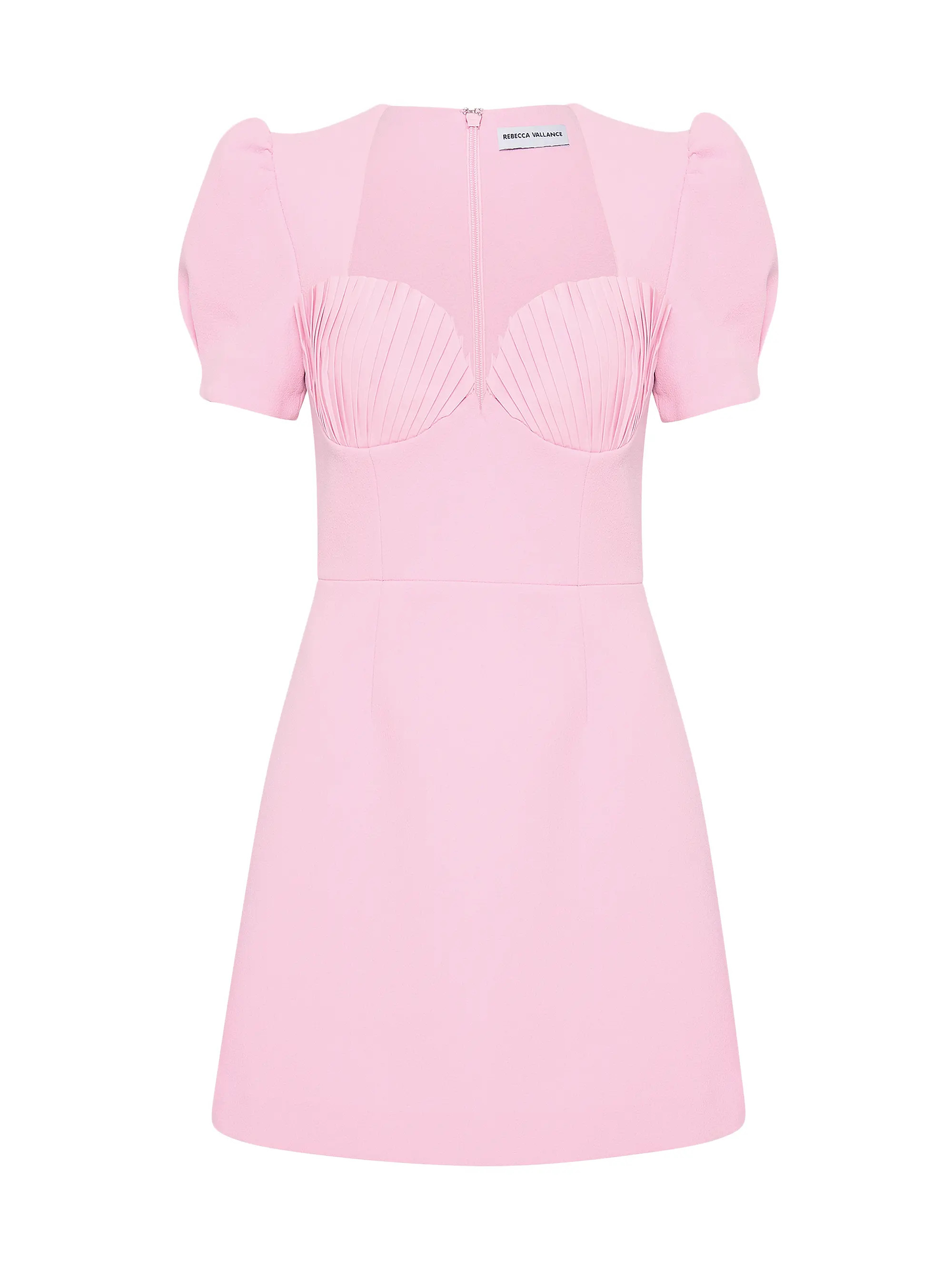 Jenna Puff-Sleeve Pleated Cup Minidress | Saks Fifth Avenue
