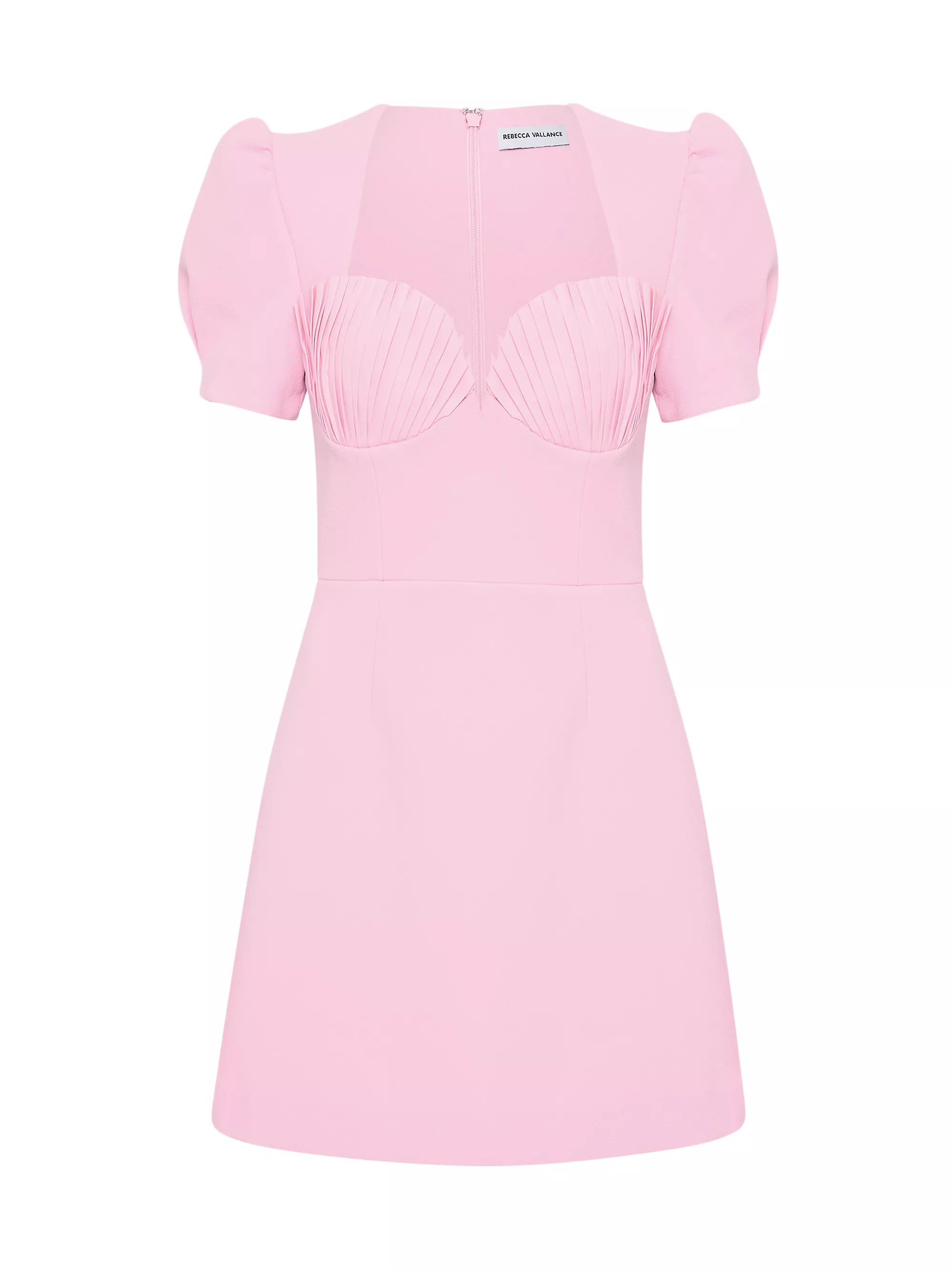 Jenna Puff-Sleeve Pleated Cup Minidress | Saks Fifth Avenue