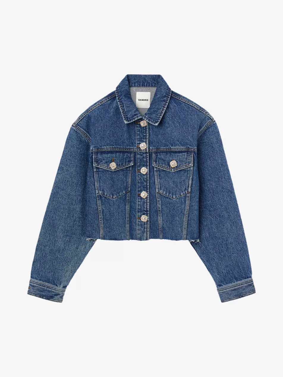 Even relaxed-fit cropped denim jacket | Selfridges