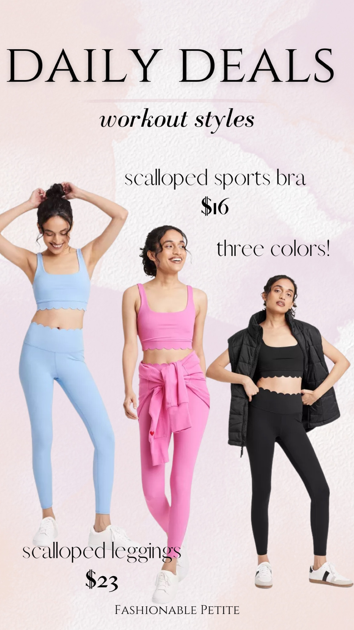 This scalloped workout set is so cute for spring! 

Spring outfit, workout wear, sports bra, legging, target, workout set 

#LTKActive #LTKFitness #LTKSaleAlert
