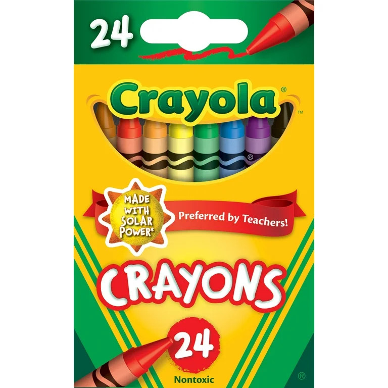 Crayola Crayons, 24 Count, Back to School Supplies, Classroom Supplies, Assorted Classic Colors, ... | Walmart (US)