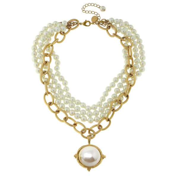 Pearl Cab Multi-Strand Pearl Necklace | Susan Shaw