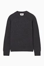 PURE CASHMERE SWEATER - DARK GRAY - Knitwear - COS | COS (US)