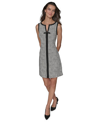 Women's Millenium Jacquard Contrast-Frame Dress | Macy's