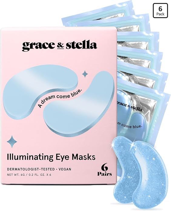 grace & stella Award Winning Under Eye Mask Reduce Dark Circles, Puffy Eyes, Undereye Bags, Wrink... | Amazon (US)