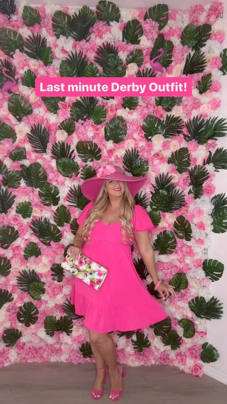 My Derby Day look! Pink dress with pink floppy hat, gold flower earrings, pink heels, pink gingham bracelet and floral clutch! And the best color stay lip stick ever!

Derby Dress, Spring outfit


#LTKfindsunder50 #LTKVideo #LTKSeasonal