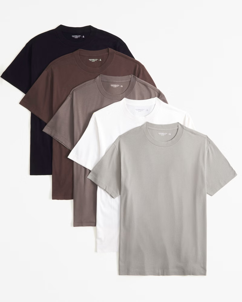 5-Pack Essential Tees | Abercrombie & Fitch (US)