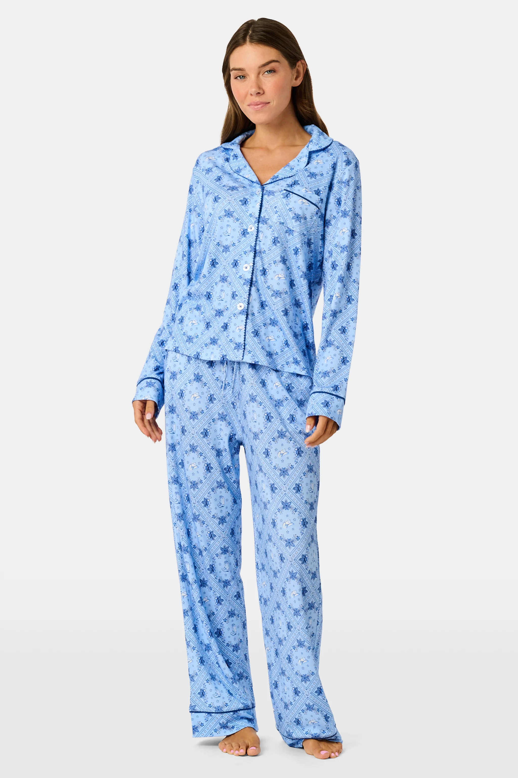 Cowboy Bandana Lindy Pajamas | Roller Rabbit