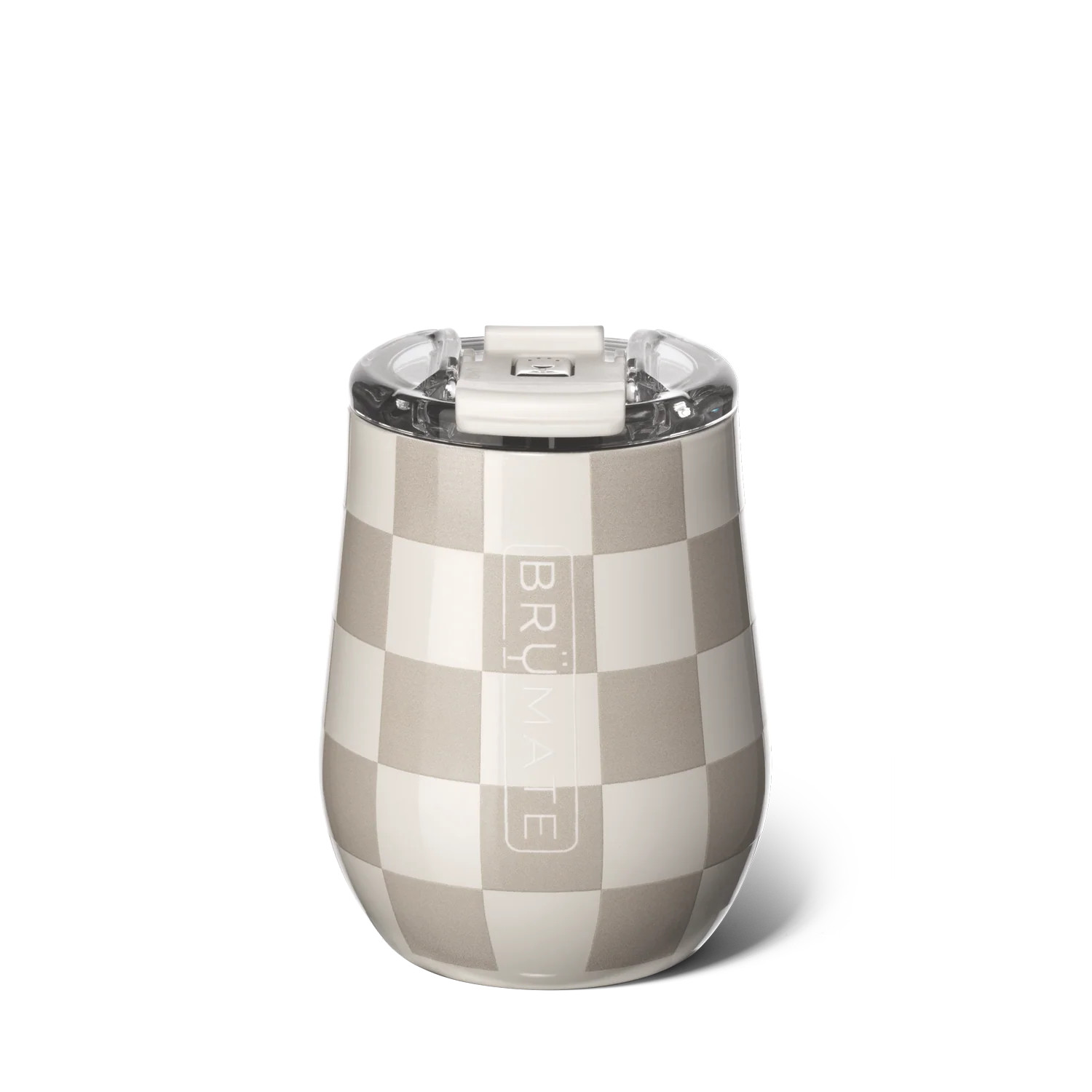 Uncork'd XL | Tan Checker | 14oz - Checker Collection x Krista Horton | BrüMate | Brumate
