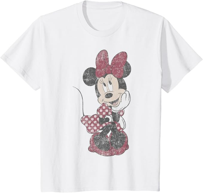 Disney Mickey and Friends Minnie Mouse Shy Vintage T-Shirt | Amazon (US)